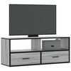 vidaXL Meuble TV sonoma gris 100x31x39,5 cm bois d'ing&eacute;nierie et m&eacute;tal
