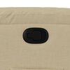vidaXL Fauteuil inclinable Cr&egrave;me Tissu
