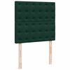 vidaXL Cadre de lit ottoman avec matelas vert fonc&eacute; 90x190 cm velours