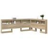 vidaXL T&ecirc;te de lit de rangement Ch&ecirc;ne Sonoma 160 cm Bois d'ing&eacute;nierie