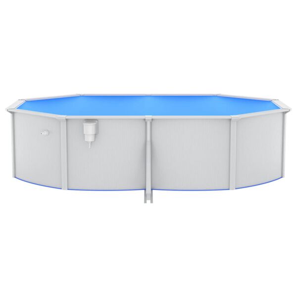 vidaXL Piscine avec échelle de sécurité 490x360x120 cm