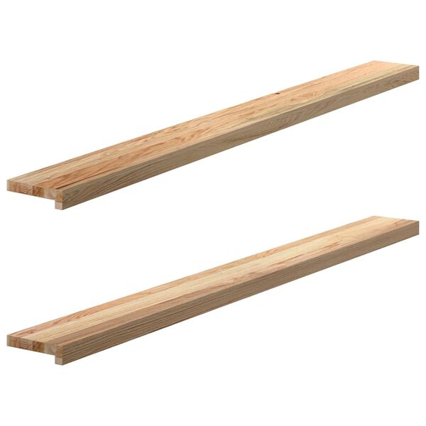vidaXL Appuis de fen&ecirc;tre 2 pcs non trait&eacute; 160x15x2cm bois ch&ecirc;ne massif