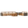 vidaXL Ensemble de canap&eacute;s d'ext&eacute;rieur 7 pc Naturel