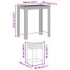 vidaXL Ensemble de bar de jardin 7 pcs avec coussins noir poly rotin