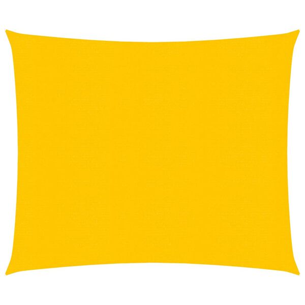 vidaXL Voile d'ombrage 160 g/m&sup2; carr&eacute; jaune 4x4 m PEHD