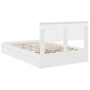 vidaXL Lit de Rangement Blanc 120 x 190 cm Bois d'ing&eacute;nierie