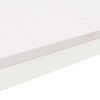 vidaXL Table basse Blanc 50 x 50 x 36 cm Bois de pin massif
