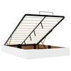 vidaXL Lit ottoman avec matelas & LED blanc pur 140x190cm similicuir