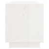 vidaXL Meuble TV Blanc 74x34x40 cm Bois de pin massif