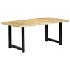 vidaXL Table de salle &agrave; manger 180x90x76 cm Bois de manguier massif