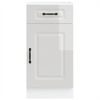 vidaXL Armoire de cuisine Kalmar blanc brillant bois ingénierie