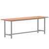 vidaXL Dessus de bureau 200x55x2,5 cm bois massif de h&ecirc;tre