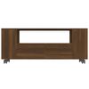 vidaXL Meuble TV Chêne marron 120x35x48 cm Bois d'ingénierie
