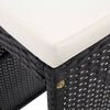vidaXL Ensemble de bar d'ext&eacute;rieur 9 pcs R&eacute;sine tress&eacute;e Noir