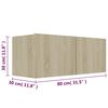 vidaXL Ensemble de meubles TV 3 pcs Ch&ecirc;ne sonoma Bois d'ing&eacute;nierie