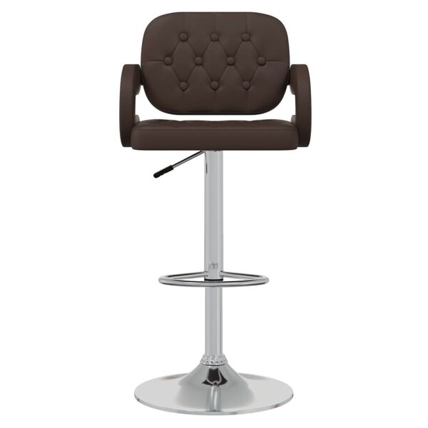vidaXL Tabourets de bar lot de 2 marron similicuir
