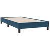 vidaXL Sommier &agrave; lattes de lit et matelas bleu fonc&eacute; 80x210 cm velours