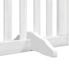 vidaXL Barrière pour chien porte pliable 9panneaux blanc bois peuplier