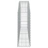 vidaXL Panier de gabions arqué 200x30x80/100 cm Fer galvanisé