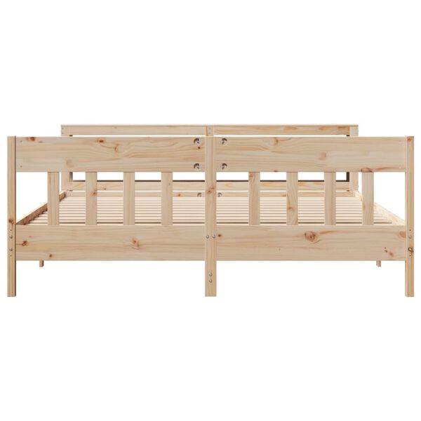 vidaXL Cadre de lit sans matelas 180x200 cm bois massif de pin