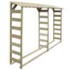 vidaXL Double abri de stockage du bois 300 x 44 x 176 cm Pin impr&eacute;gn&eacute;