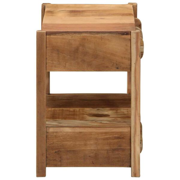 vidaXL Table d'appoint Marron 43 x 32 x 46 cm Bois Recycl&eacute; Solide