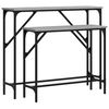vidaXL Tables console 2 pcs sonoma gris bois d'ingénierie