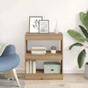 vidaXL Biblioth&egrave;que Ch&ecirc;ne artisanal 60 x 30 x 72 cm Bois d'ing&eacute;nierie
