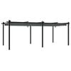 vidaXL Tonnelle avec toit r&eacute;tractable anthracite 3x6 m aluminium