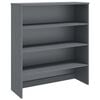 vidaXL Dessus de buffet HAMAR Gris fonc&eacute; 90x30x100 cm Bois de pin