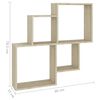 vidaXL Étagère murale cube Chêne sonoma 80x15x78,5cm Bois d’ingénierie
