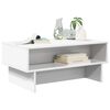 vidaXL Table basse Blanc 80 x 46 x 35 cm Bois d'ing&eacute;nierie