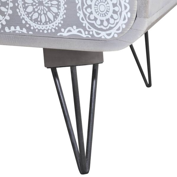 vidaXL Armoire lat&eacute;rale avec 3 tiroirs Gris