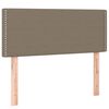 vidaXL Sommier &agrave; lattes de lit avec matelas taupe 120x190 cm tissu