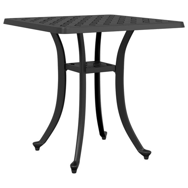 vidaXL Table de jardin noir 53x53x53 cm aluminium coul&eacute;