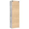 vidaXL Armoire de rangement gris b&eacute;ton 70x42,5x225cm bois d'ing&eacute;nierie