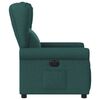vidaXL Fauteuil inclinable &eacute;lectrique Vert fonc&eacute; Tissu