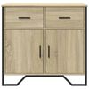 vidaXL Buffet chêne sonoma 79,5x35,5x74,5 cm bois d'ingénierie