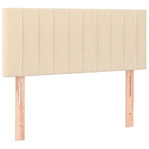 vidaXL T&ecirc;te de lit Cr&egrave;me 80x5x78/88 cm Tissu