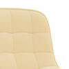 vidaXL Chaises pivotantes &agrave; manger lot de 2 Cr&egrave;me Velours
