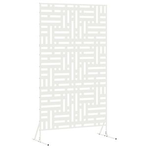 vidaXL &Eacute;cran de confidentialit&eacute; 100 x 50 x 180 cm Acier Blanc
