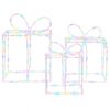 vidaXL Bo&icirc;tes cadeaux lumineuses de No&euml;l LOVIISA 3 pc 360 LED