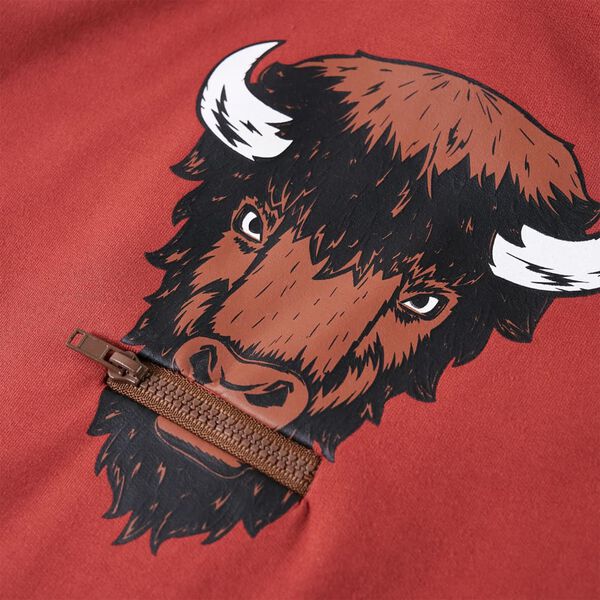 Sweatshirt à capuche pour enfants rouge brûlé 92