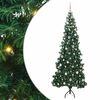 vidaXL Arbre de No&euml;l artificiel d'angle Vert 240 cm PVC et m&eacute;tal