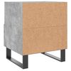 vidaXL Table de chevet gris b&eacute;ton 40x35x47,5 cm bois d&rsquo;ing&eacute;nierie