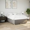 vidaXL Cadre de lit sans matelas taupe 140x200 cm tissu