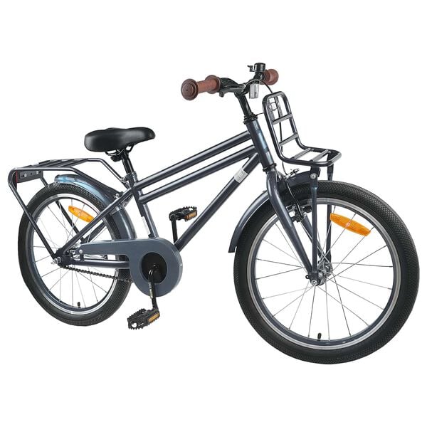 vidaXL V&eacute;lo pour Enfants 18 Pouces pour les 5-7 ans Gris fonc&eacute;