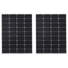 vidaXL Panneaux Solaires 3 pi&egrave;ces Aluminium