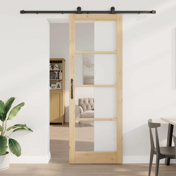 vidaXL Porte coulissante ORKDAL Naturel 83 x 232 cm