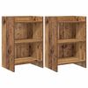 vidaXL Tables de chevet 2 pc Bois ancien 40 x 30 x 60 cm